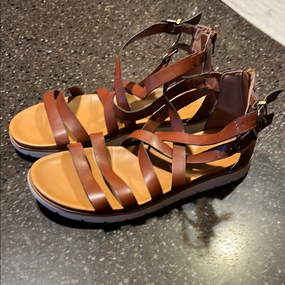 Brown Strappy Sandals